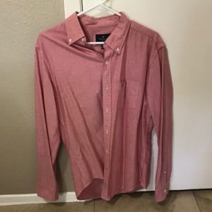 Red American Eagle button down shirt
